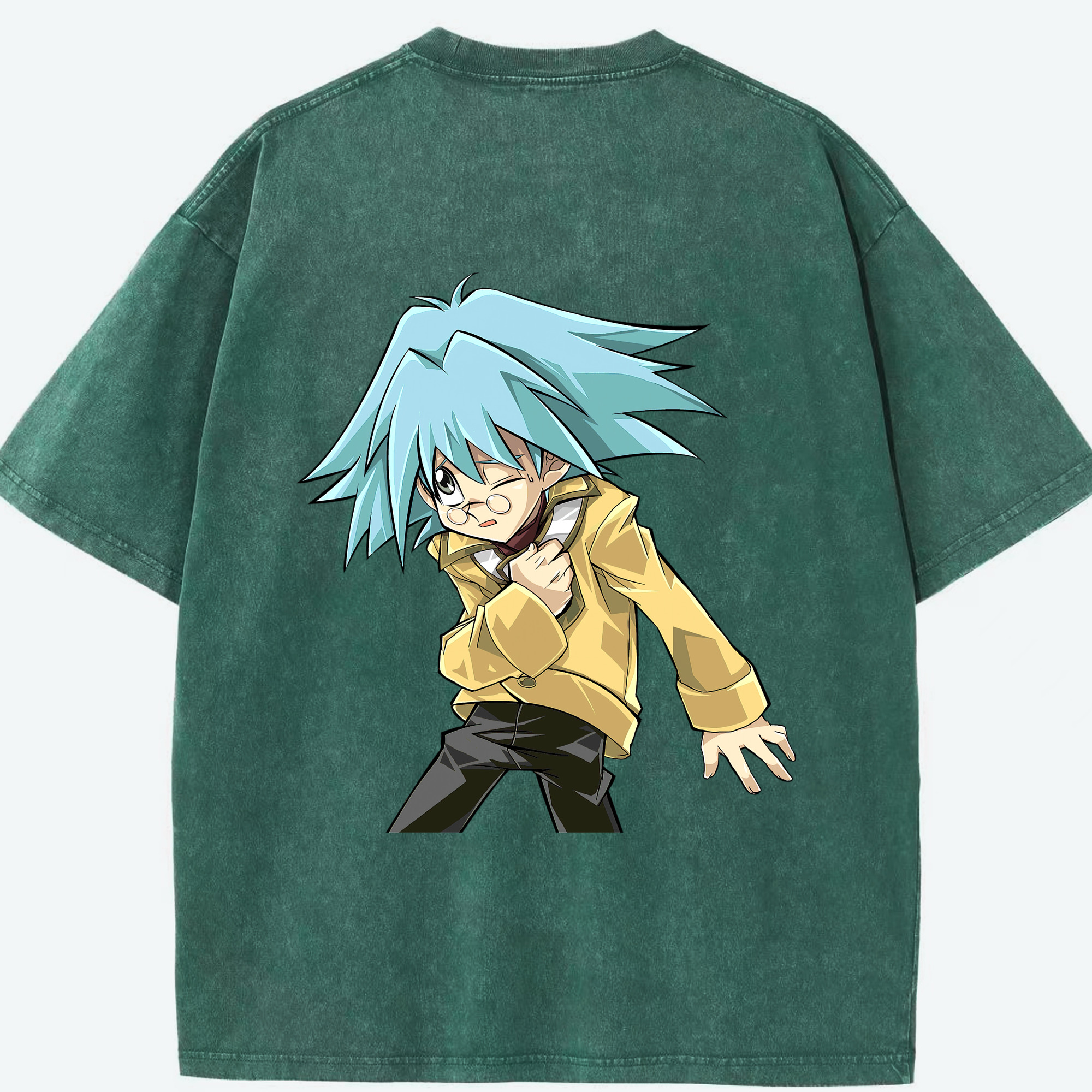 （画像用） 遊☆戯☆王 Yu-Gi-Oh! 綿100% ヴィンテージ風 半袖Tシャツ（背面プリント）